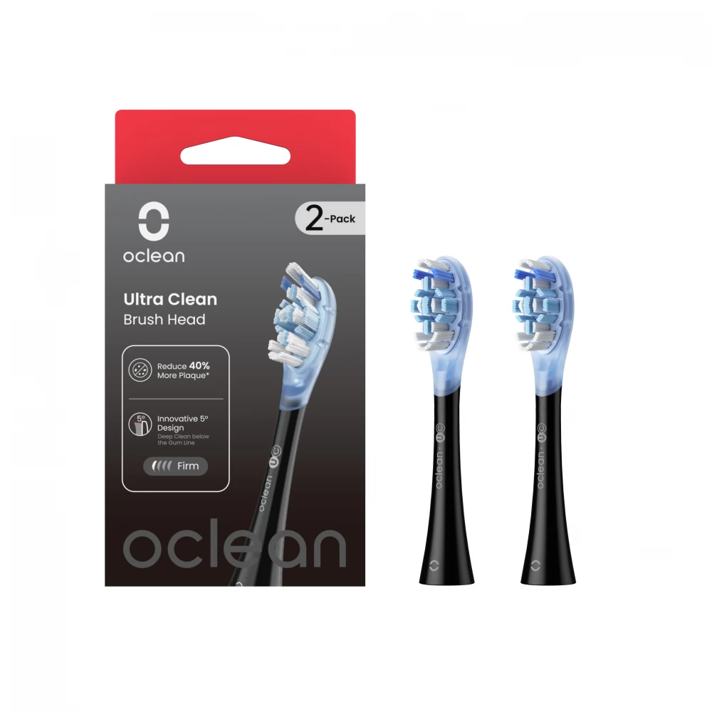 OCLEAN Ultra Clean elektromos fogkefe pót fej (2db) fekete