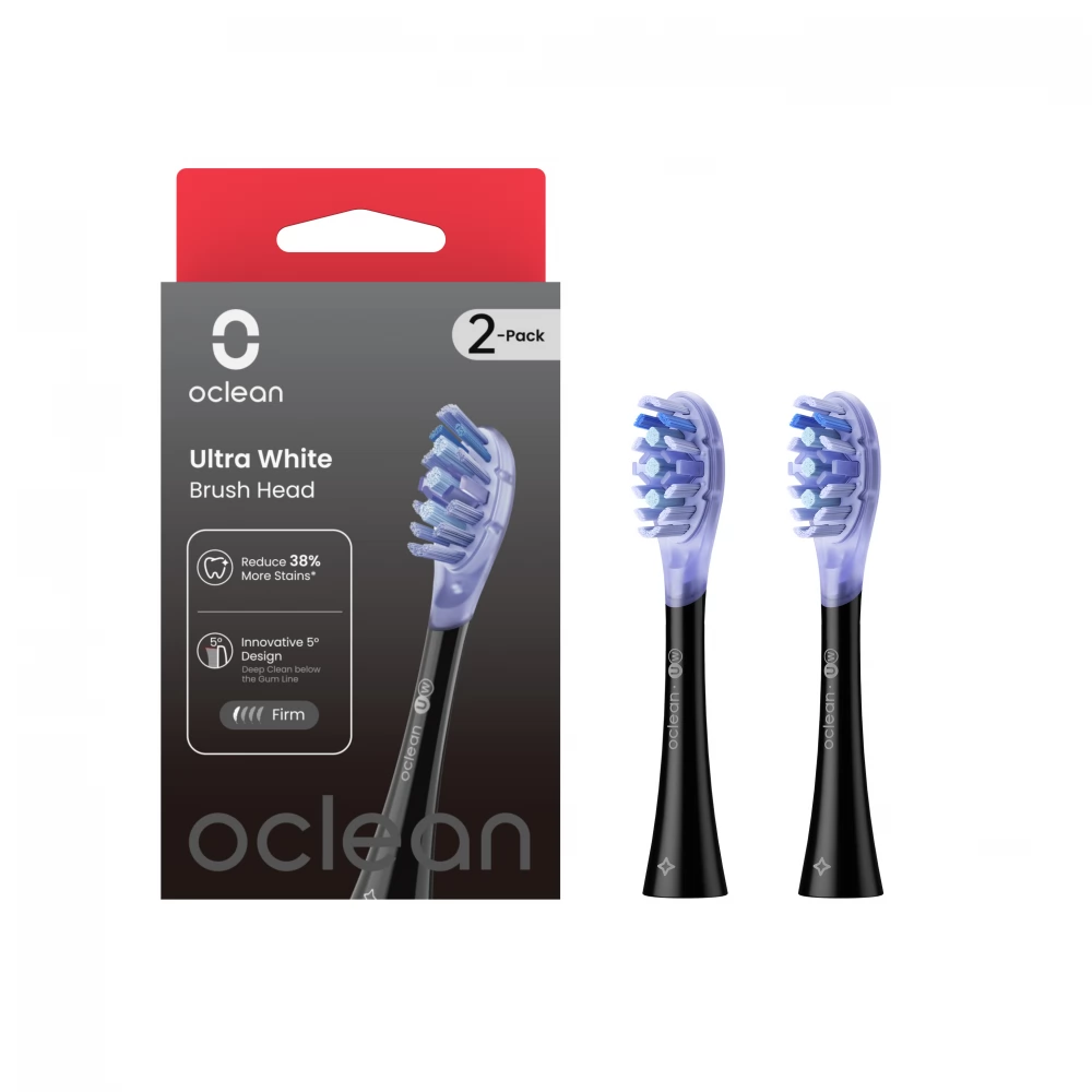 OCLEAN Ultra White elektromos fogkefe pót fej (2db) fekete