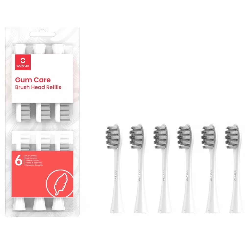 OCLEAN W06 Gum Care elektromos fogkefe pót fej (6db) fehér