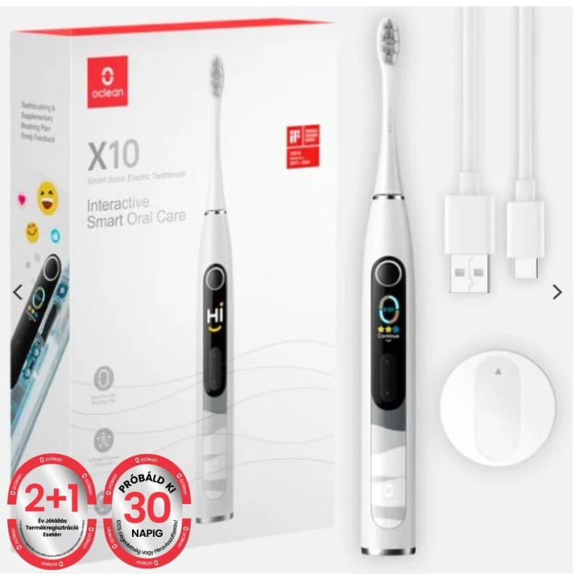 OCLEAN X10 Elektromos fogkefe szürke