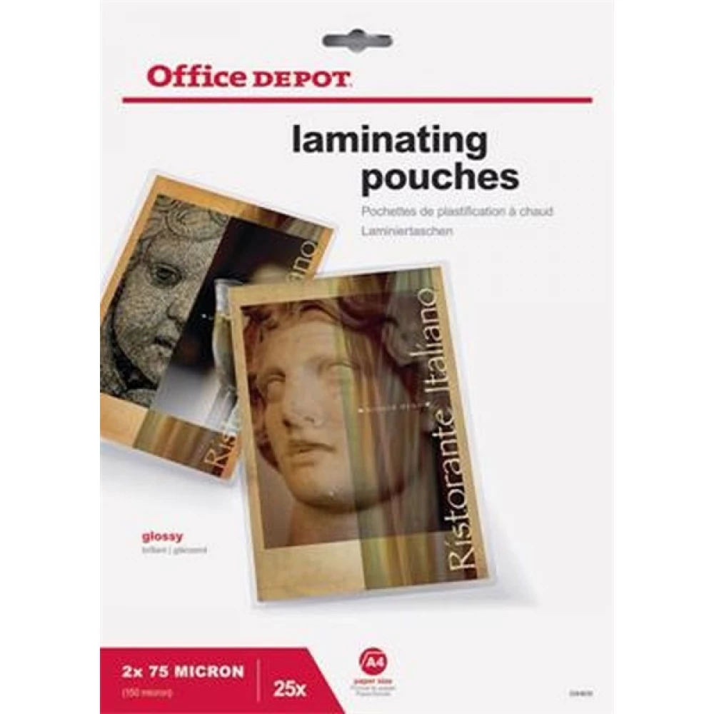 OFFICE DEPOT 3384630 A4 2x75mic 25db-os lamináló fólia