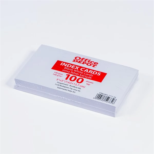 OFFICE DEPOT Indexkártya sima 100db