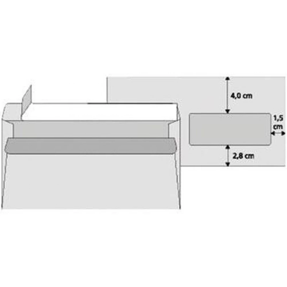 OFFICE DEPOT LA4 szilikonos jobb ablakos 25db boríték