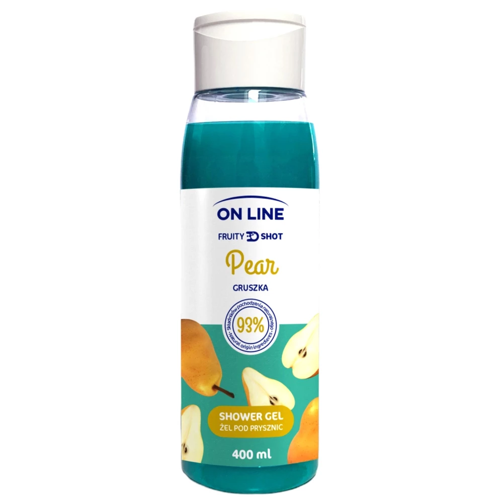ON LINE On Line tusfürdő fruity shot körte 400 ml