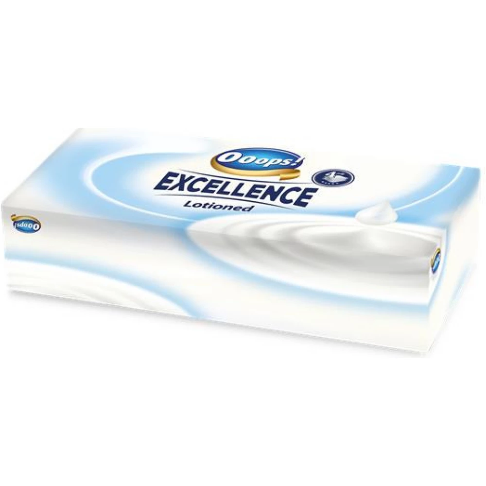 Ooops! Excellence Lotioned Papír zsebkendő dobozos 4 rétegű 80 db