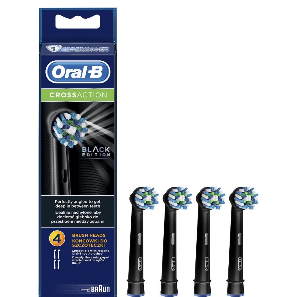 ORAL-B EB50BK-4 Cross Action pótfej 4 db fekete