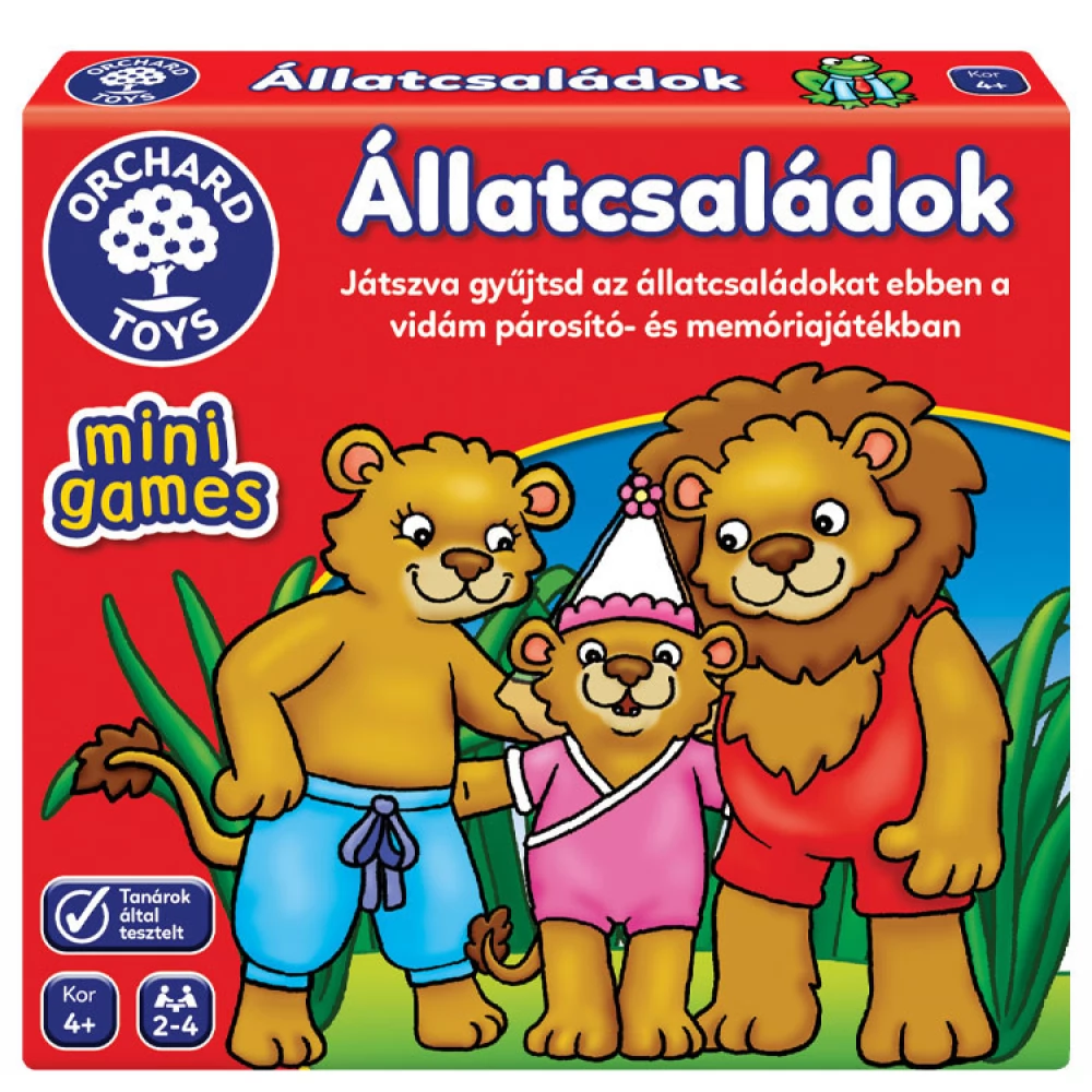 ORCHARD TOYS Mini Games Állatcsaládok társasjáték
