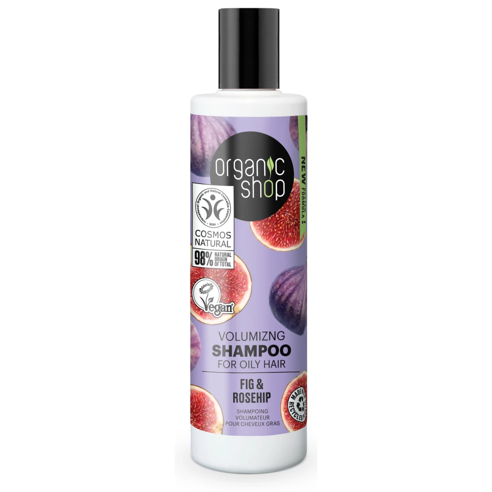 Organic Shop bio sampon volumennövelő fügével és csipkebogyóval 280 ml