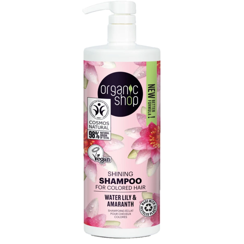 Organic Shop bio shine sampon vízililiommal és amaránttal 1000 ml