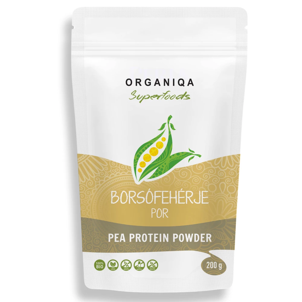 Organiqa 100% bio borsófehérje por (80% fehérje) 200 g