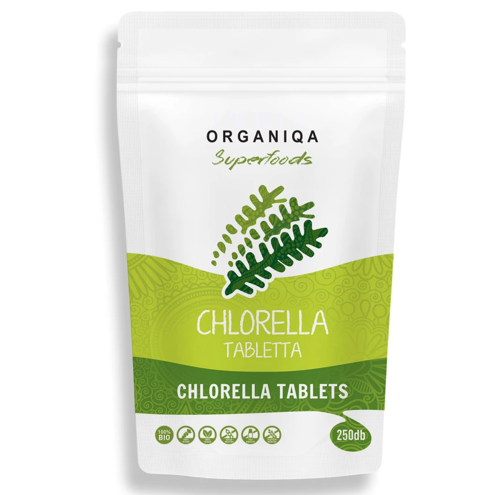 Organiqa bio chlorella tabletta 250 db