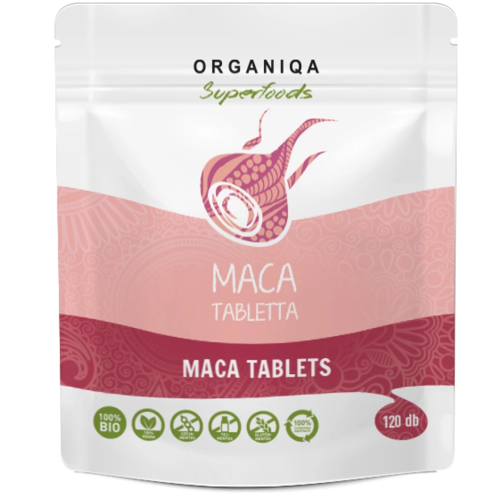 ORGANIQA Organiqa bio maca tabletta 120 db