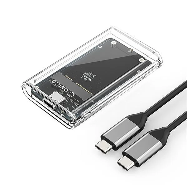 ORICO TC10 mSATA külső ház USB3.0 C átlátszó