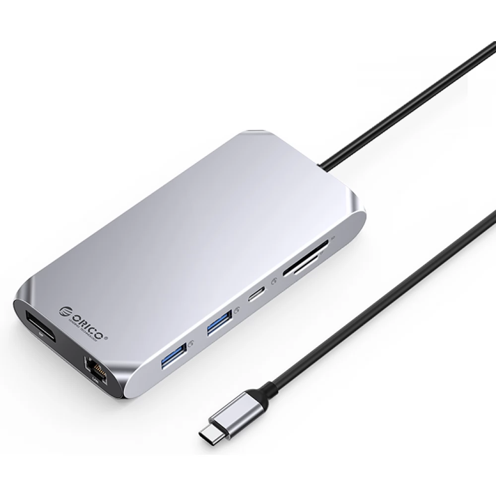 ORICO Type-C 12-in-1 Multifunction Docking Station szürke