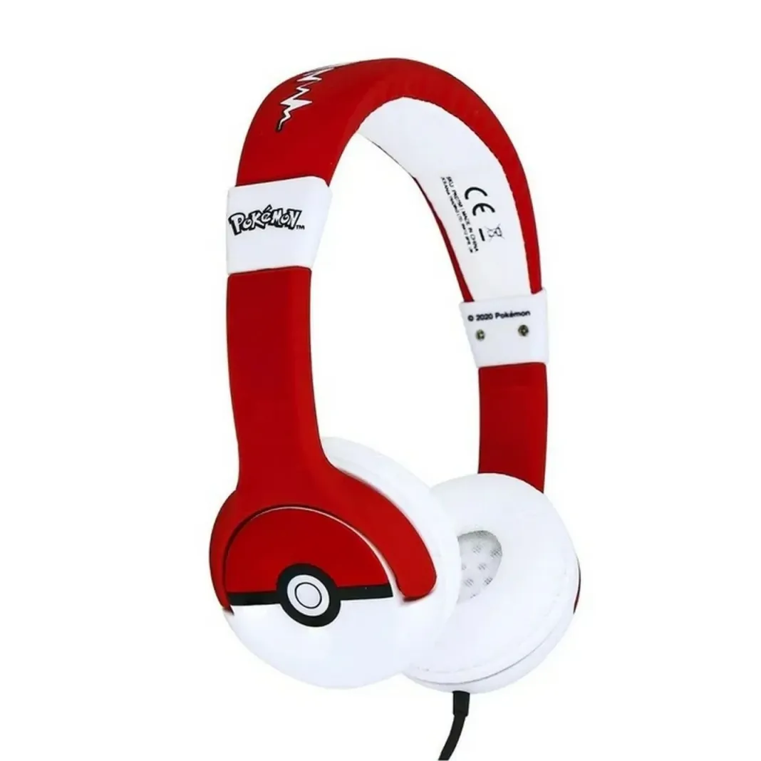 OTL TECHNOLOGIES Pokémon Pokéball gyerek fejhallgató piros-fehér