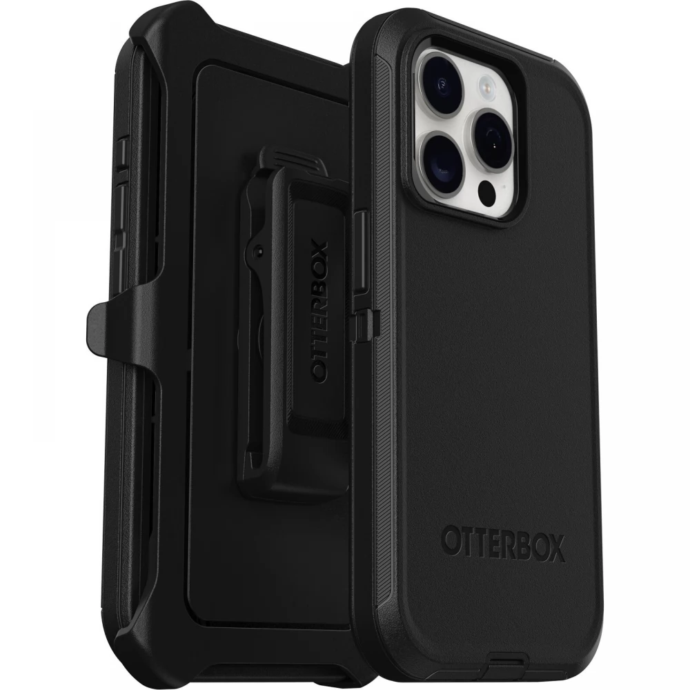OTTERBOX Defender Series Case for iPhone 15 Pro fekete