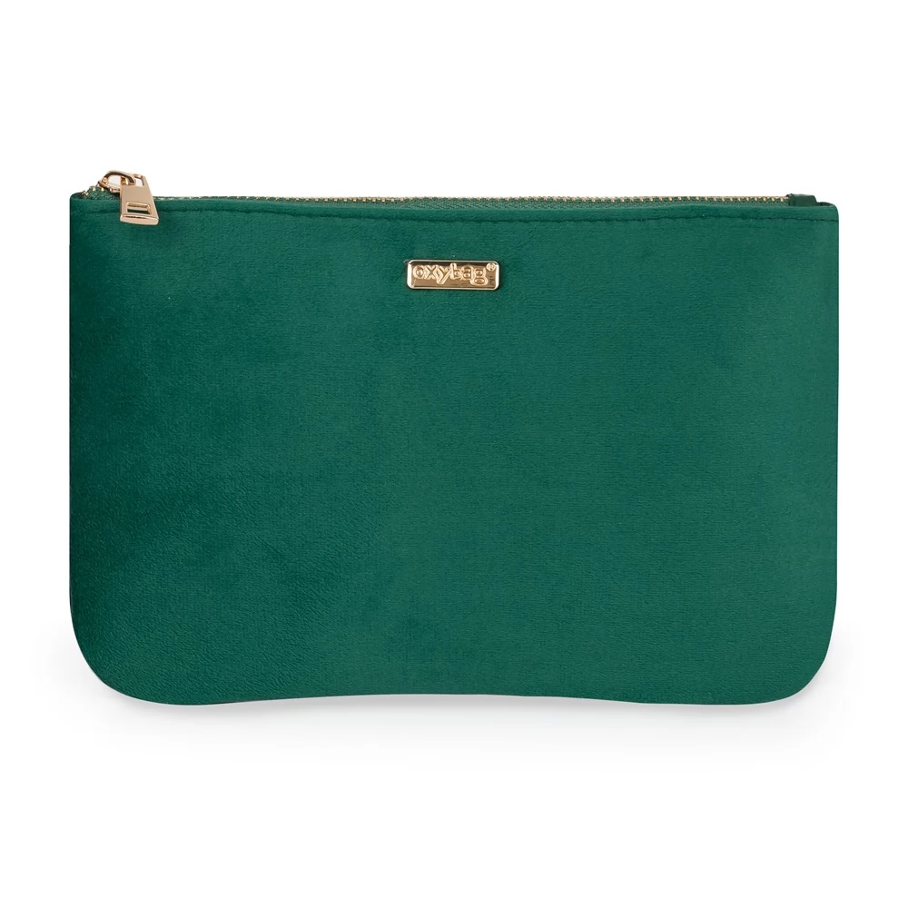 OXYBAG Velvet Day kozmetikai táska zöld