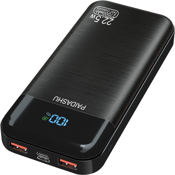 Paidashu Powerbank 27000mAh 22.5W fekete