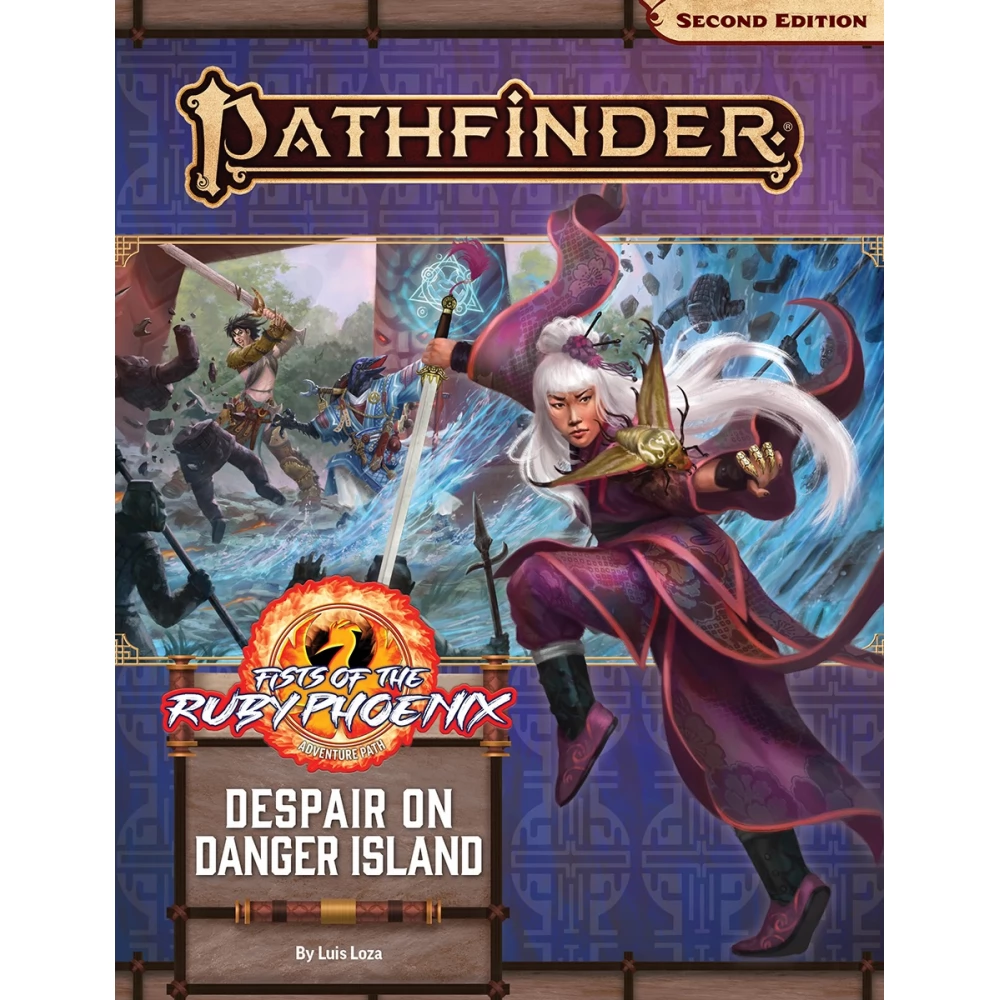 PAIZO Pathfinder Despair on Danger Island (Fists of the Ruby Phoenix 1 of 3) #166 kalandjáték könyv