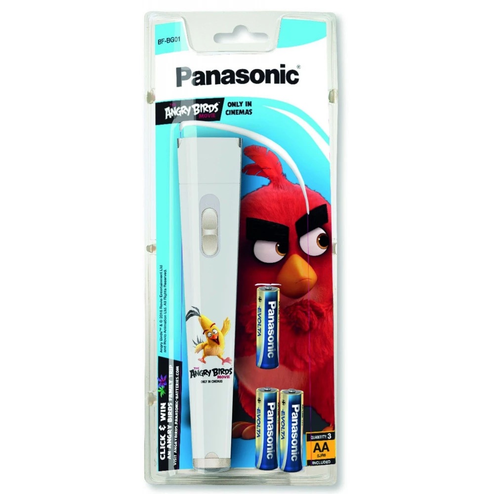 PANASONIC Angry Birds elemlámpa 3×AA EGE elem fehér