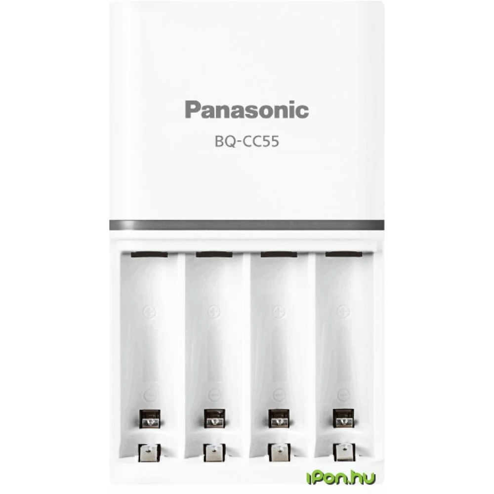 PANASONIC BQ-CC55 töltő fehér + 4x1900 mAh AA