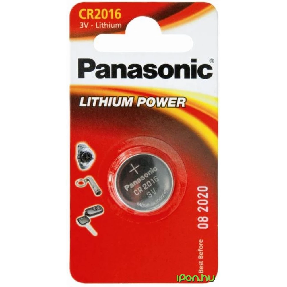 PANASONIC CR2016 gombelem (CR) 1db