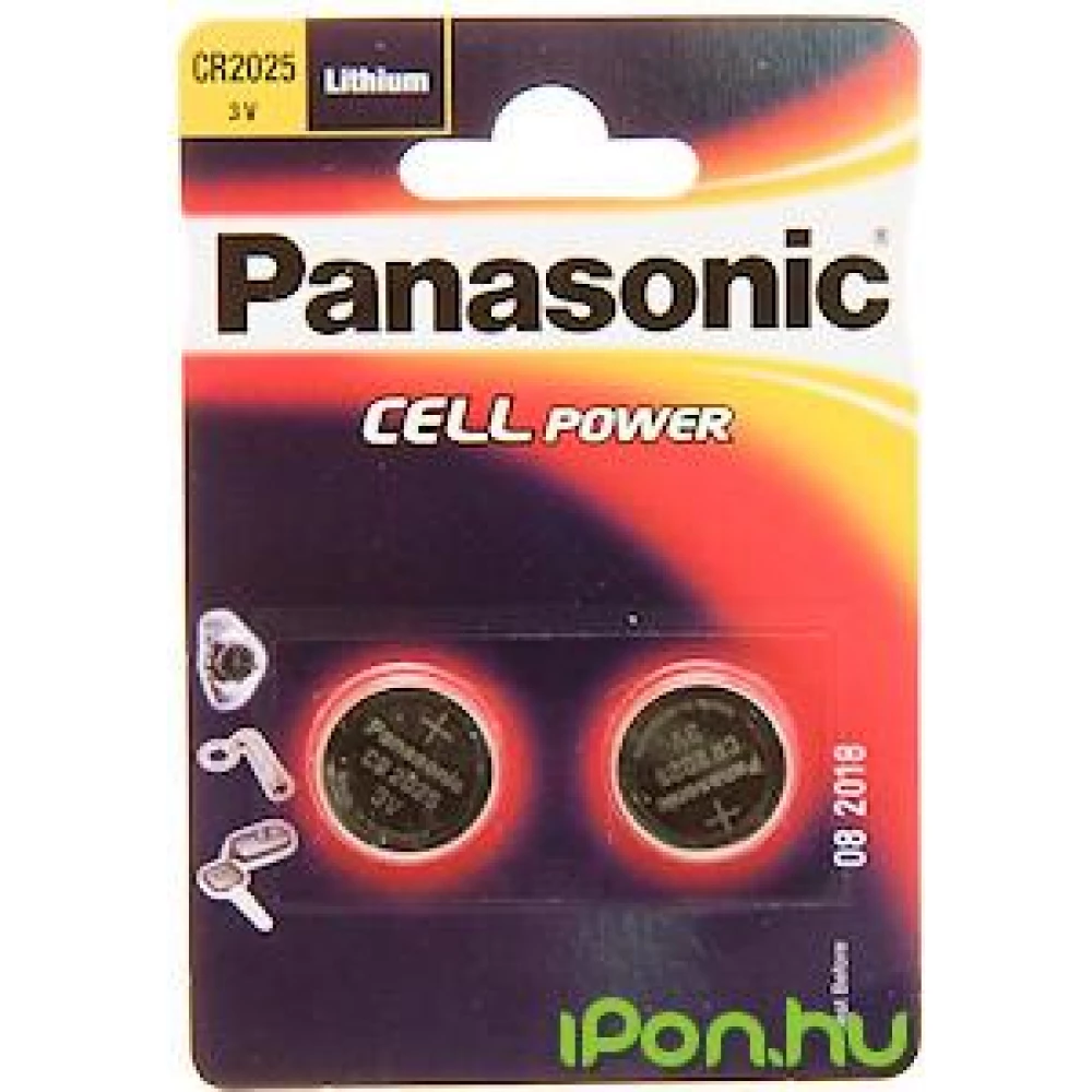 PANASONIC CR2025 3V gombelem (CR) 2db