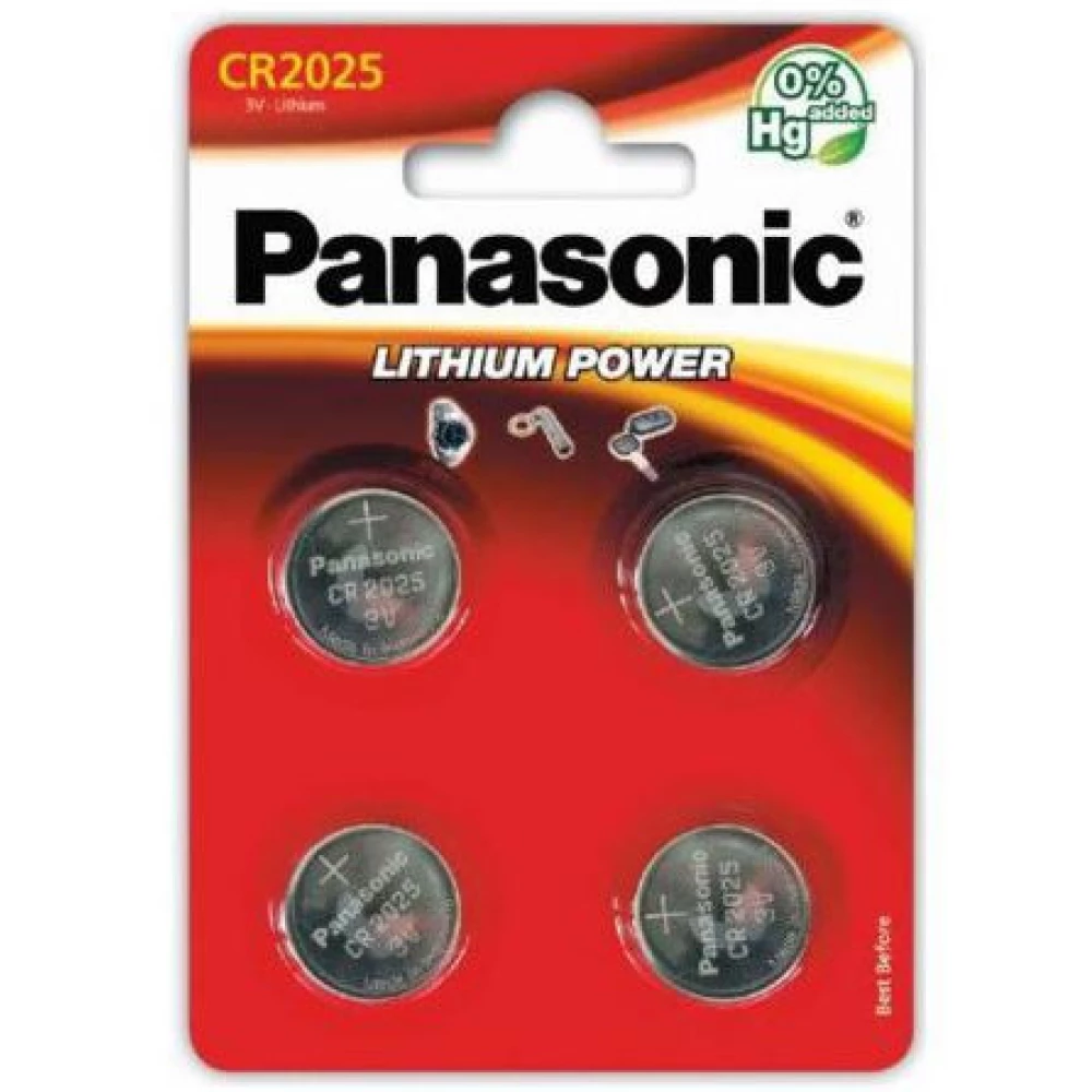 PANASONIC CR2025 3V gombelem (CR) 4db