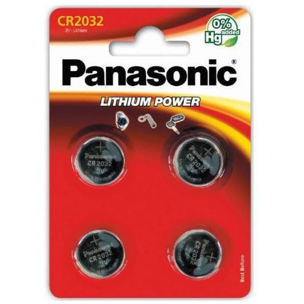 PANASONIC CR2032 3V gombelem (CR) 4db
