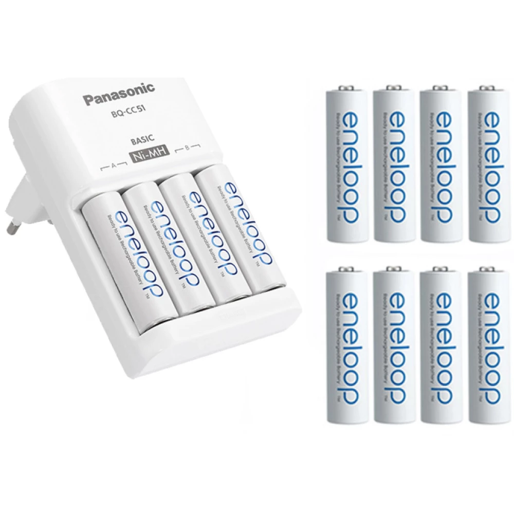 PANASONIC Eneloop 12xAA 1900mAh akku + 10 órás töltő