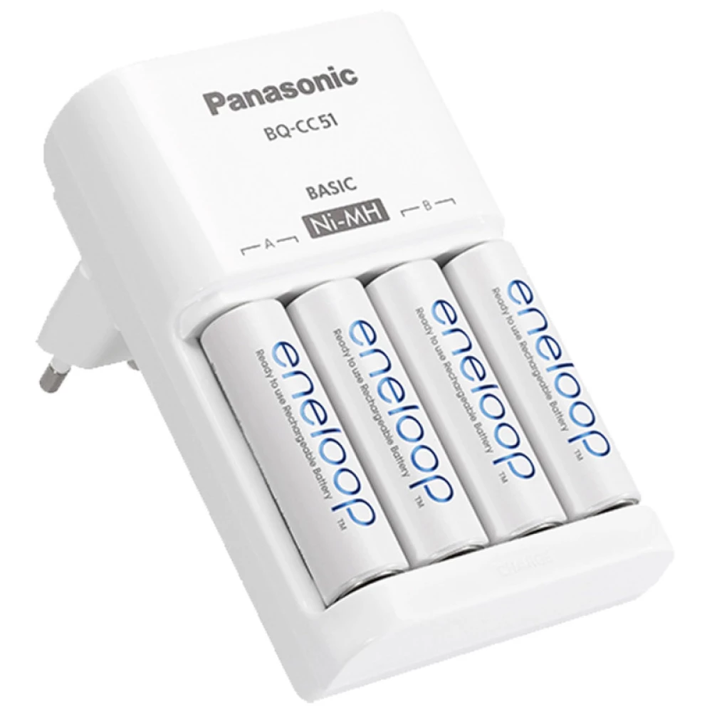PANASONIC Eneloop 4xAA 2000mAh akku + 10 órás töltő