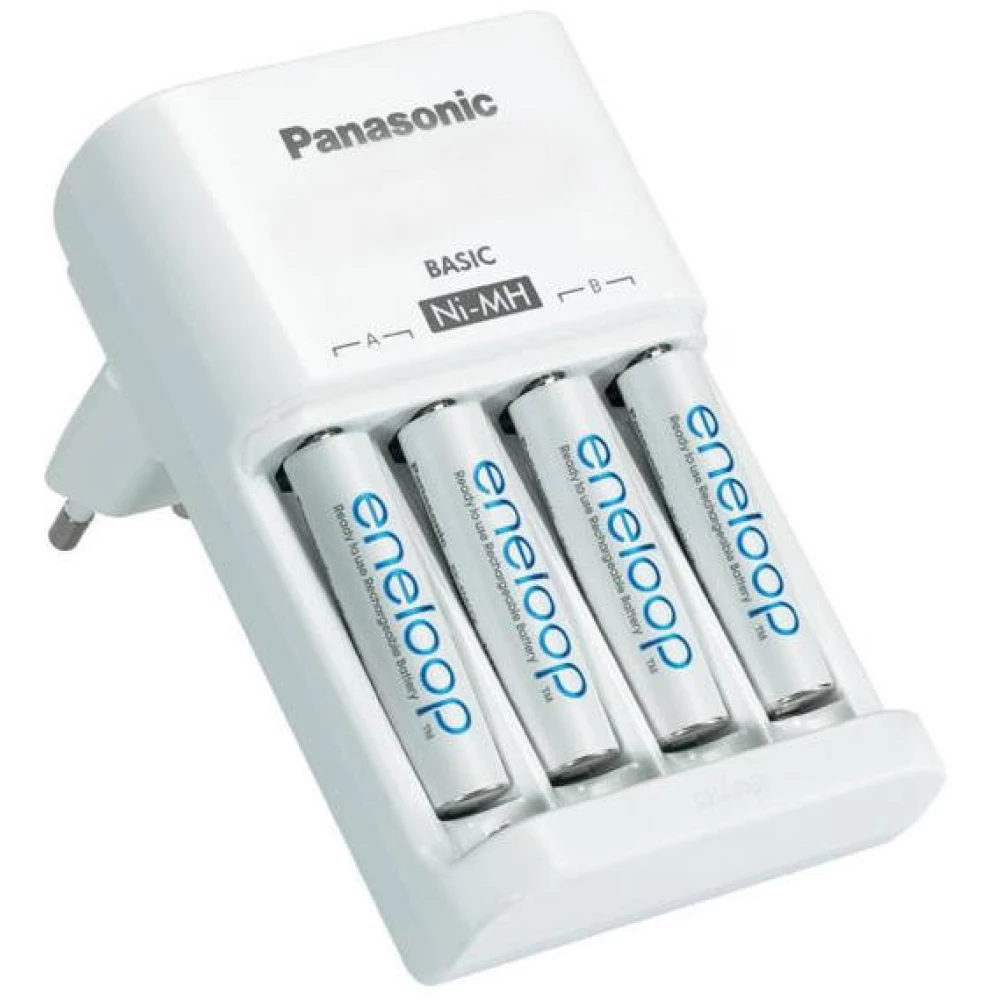 PANASONIC Eneloop 4xAAA 750mAh akku + időzítős töltő