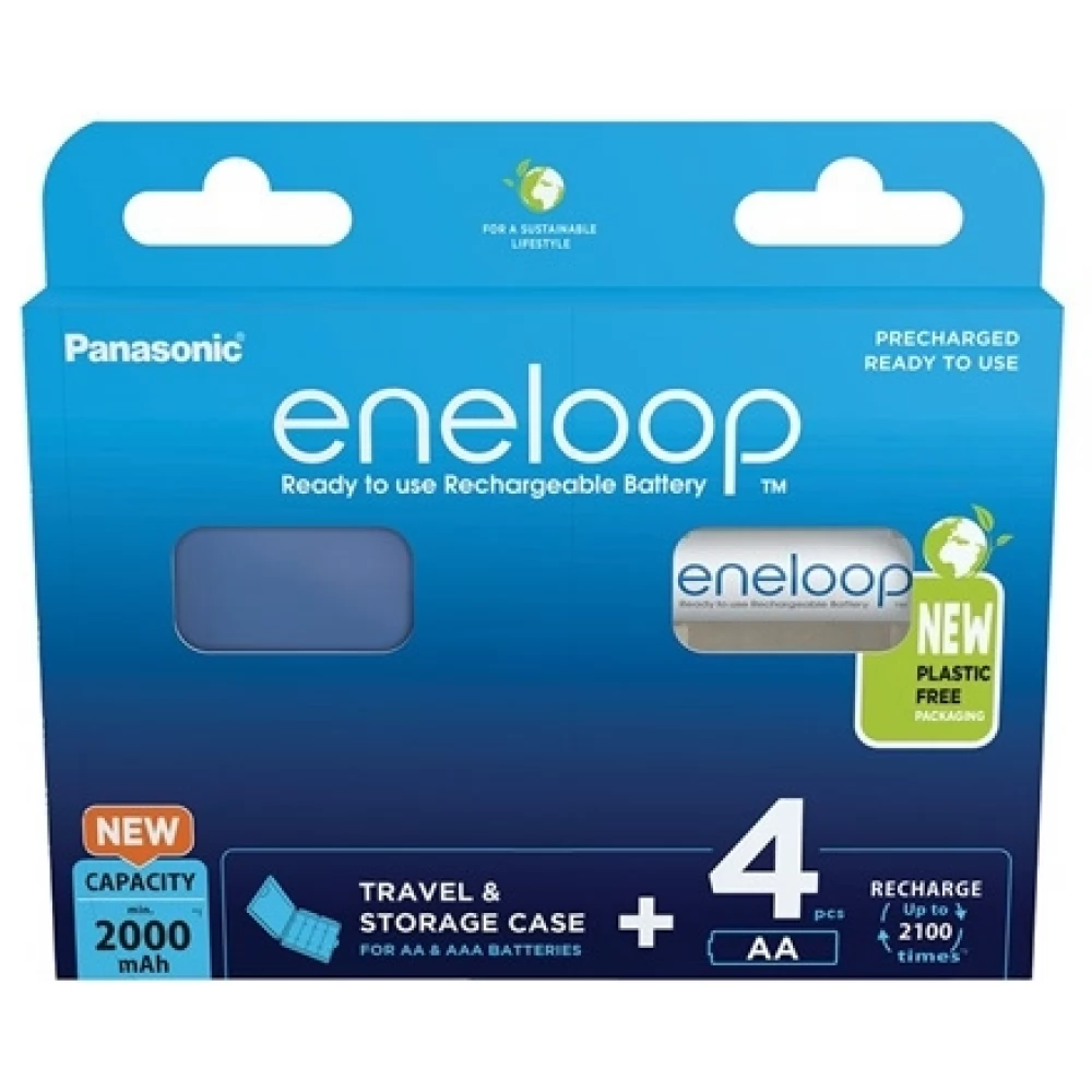 PANASONIC Eneloop ceruza akkumulátor (AA) 2000mAh 4db + doboz