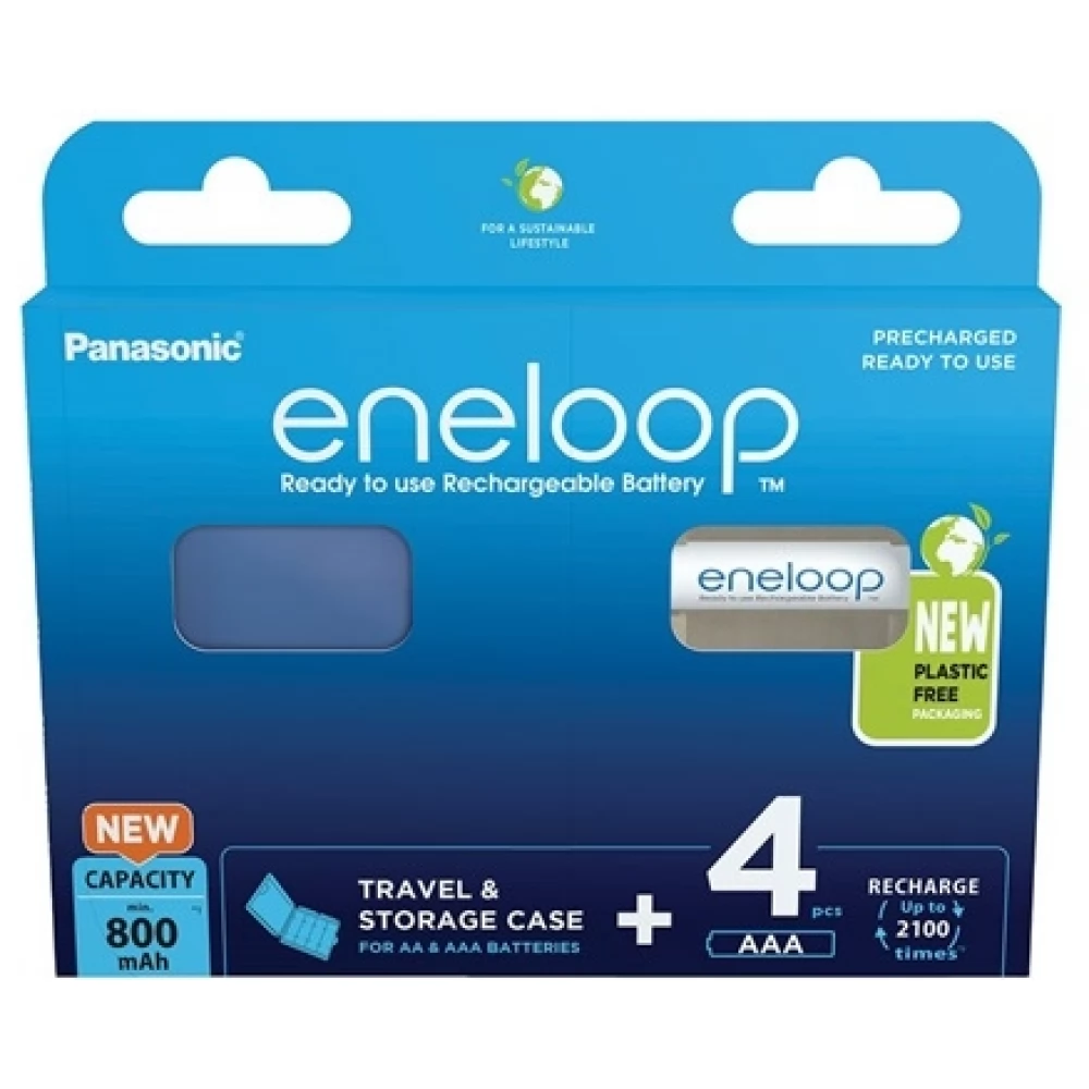 PANASONIC Eneloop mikro ceruza akkumulátor (AAA) 800mAh 4db + doboz