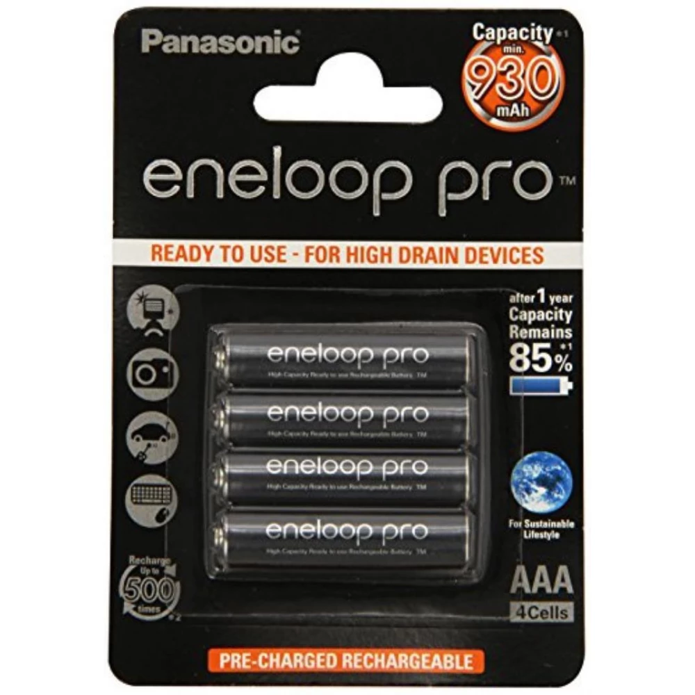 PANASONIC Eneloop PRO mikro ceruza akkumulátor (AAA) 930mAh 4db