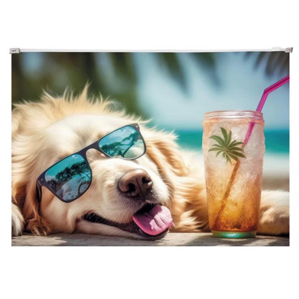 PANTA PLAST Chillout dog Irattartó tasak A4 PP cipzáras 180 mikron