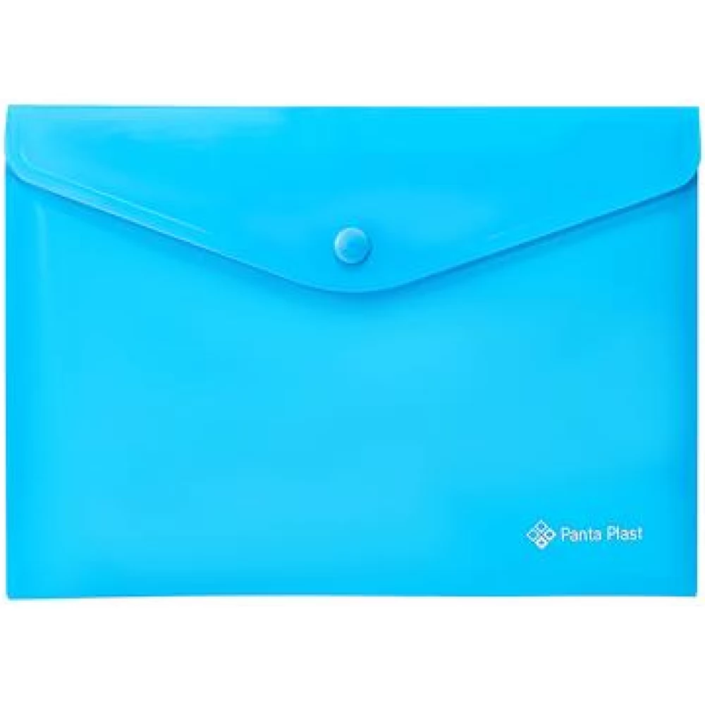 PANTA PLAST Irattartó tasak A5 PP patentos neon kék