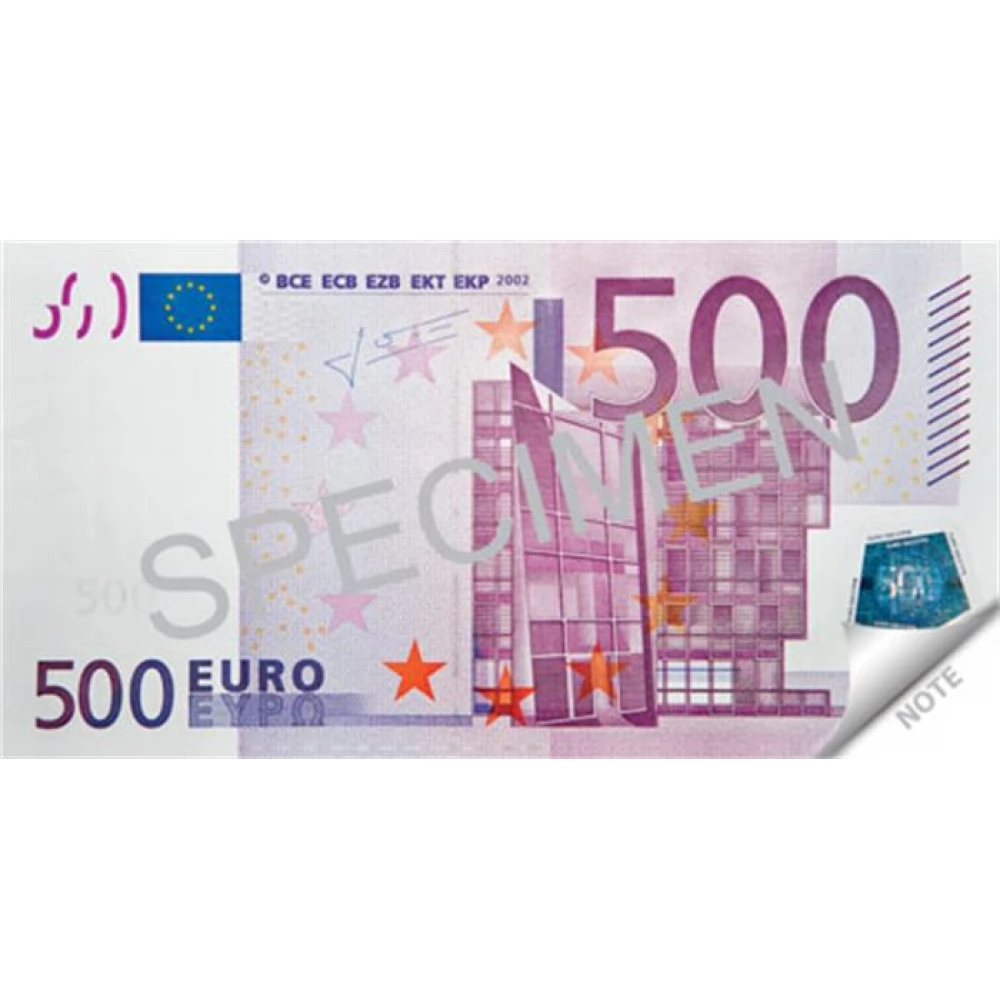 PANTA PLAST Jegyzettömb 70 lap 120x61.5 mm 500 euro mintával