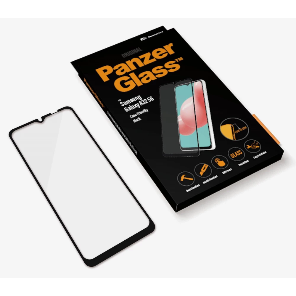 PANZERGLASS Screen Protector Case Friendly Samsung Galaxy A32 5G fekete