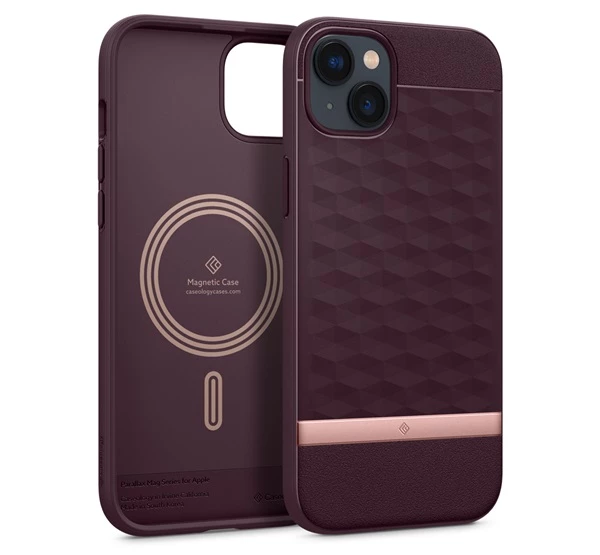 Parallax Apple iPhone 14 Plus Burgundy MagSafe tok burgundi