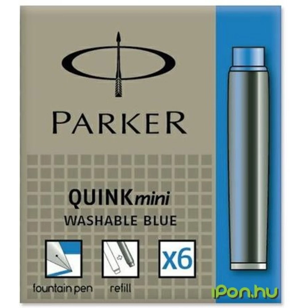 PARKER Töltőtoll patron rövid kék