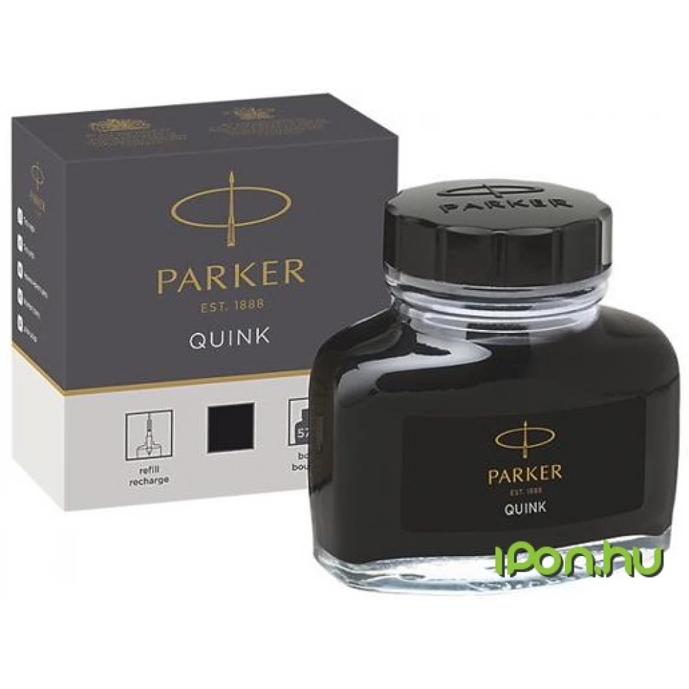 PARKER Üveges tinta Quink fekete