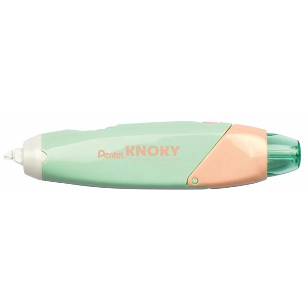 PENTEL Knoky Hibajavító roller 5 mm x 6 m utántölthető világoszöld-barack