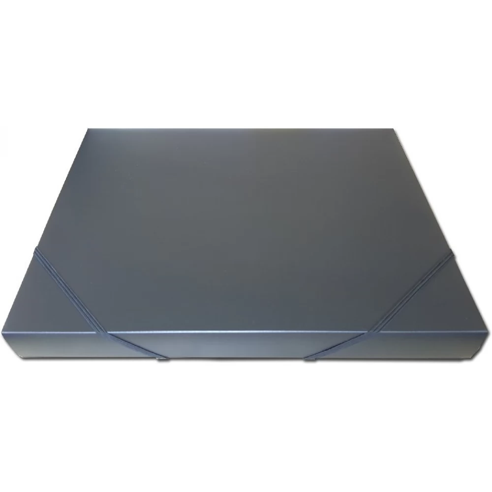 PF C03885 Gumisbox PP A4 3cm fekete