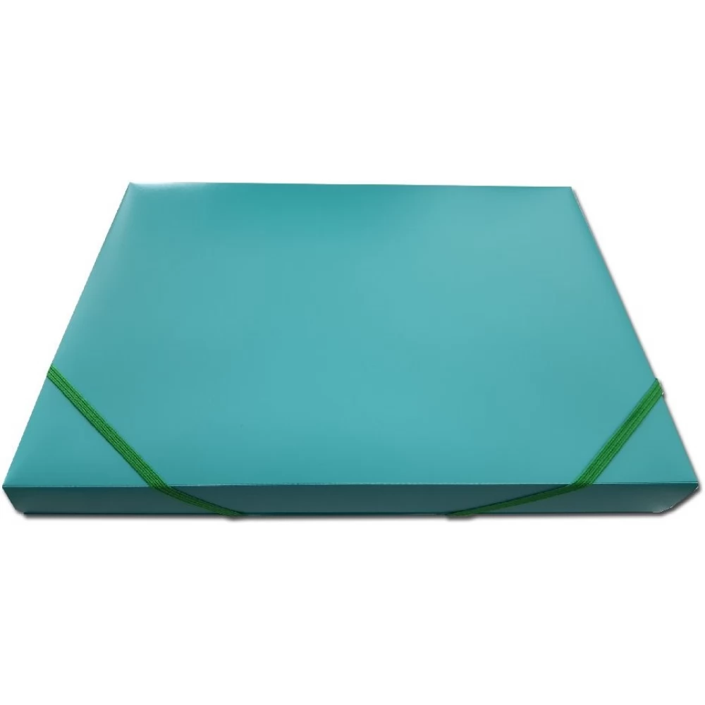 PF C03887 Gumisbox PP A4 3cm zöld