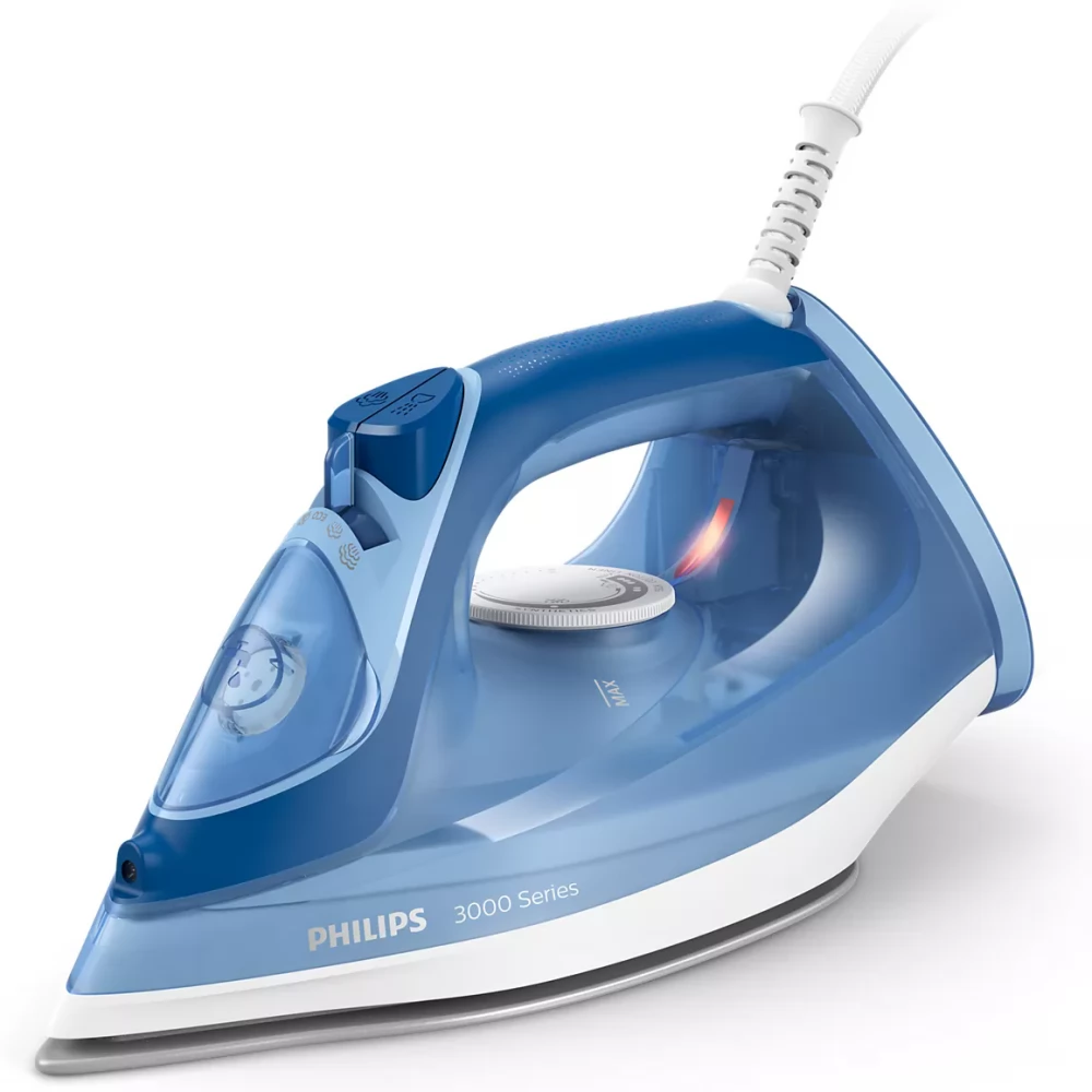 PHILIPS DST3031/20 3000 Series Vasaló gőzölős 2400 W víztartály kapacitása 300 ml folyamatos gőz 40 g/perc sötétkék