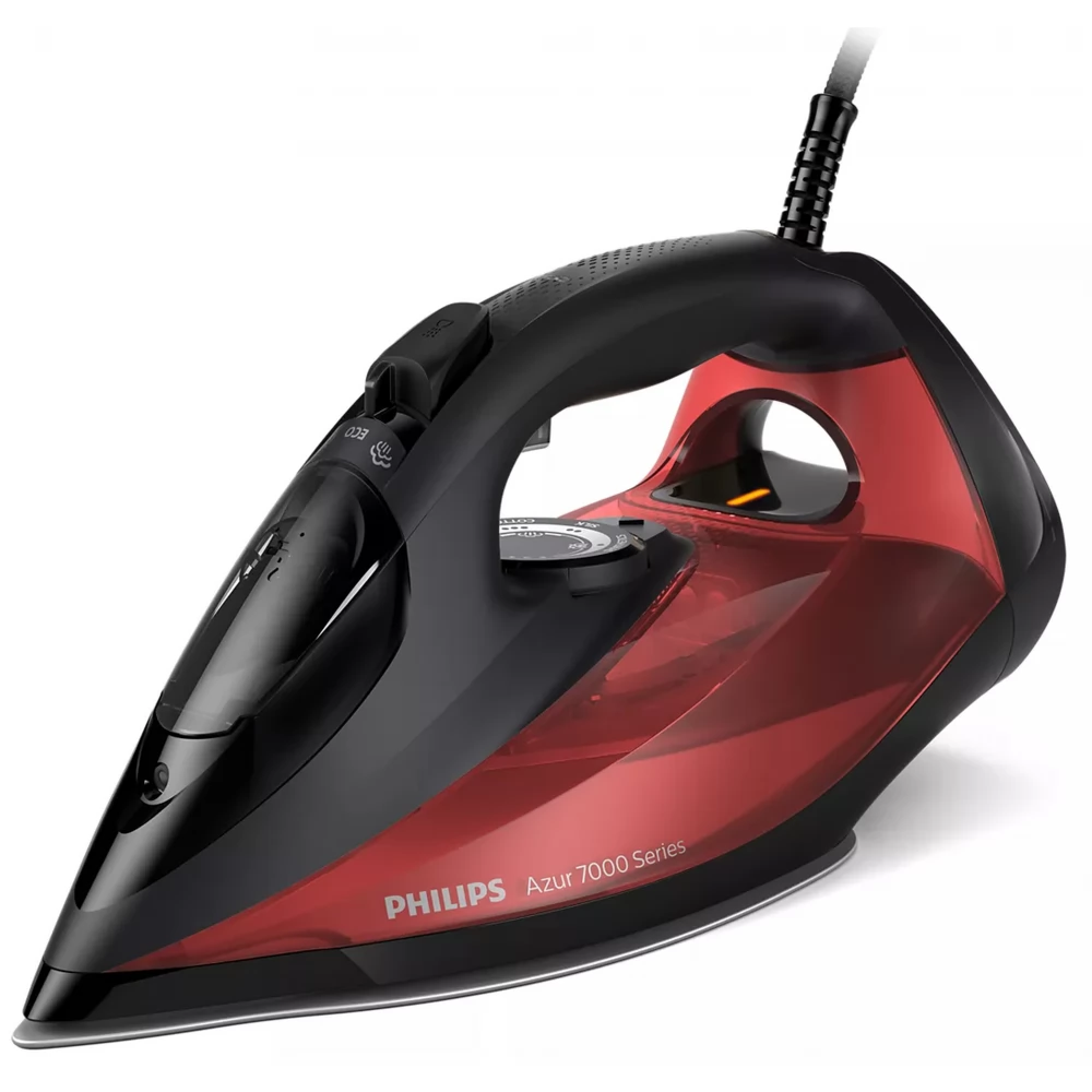PHILIPS DST7022/40 7000 Series Vasaló HV gőzölős 2800 W 300 ml fekete / piros