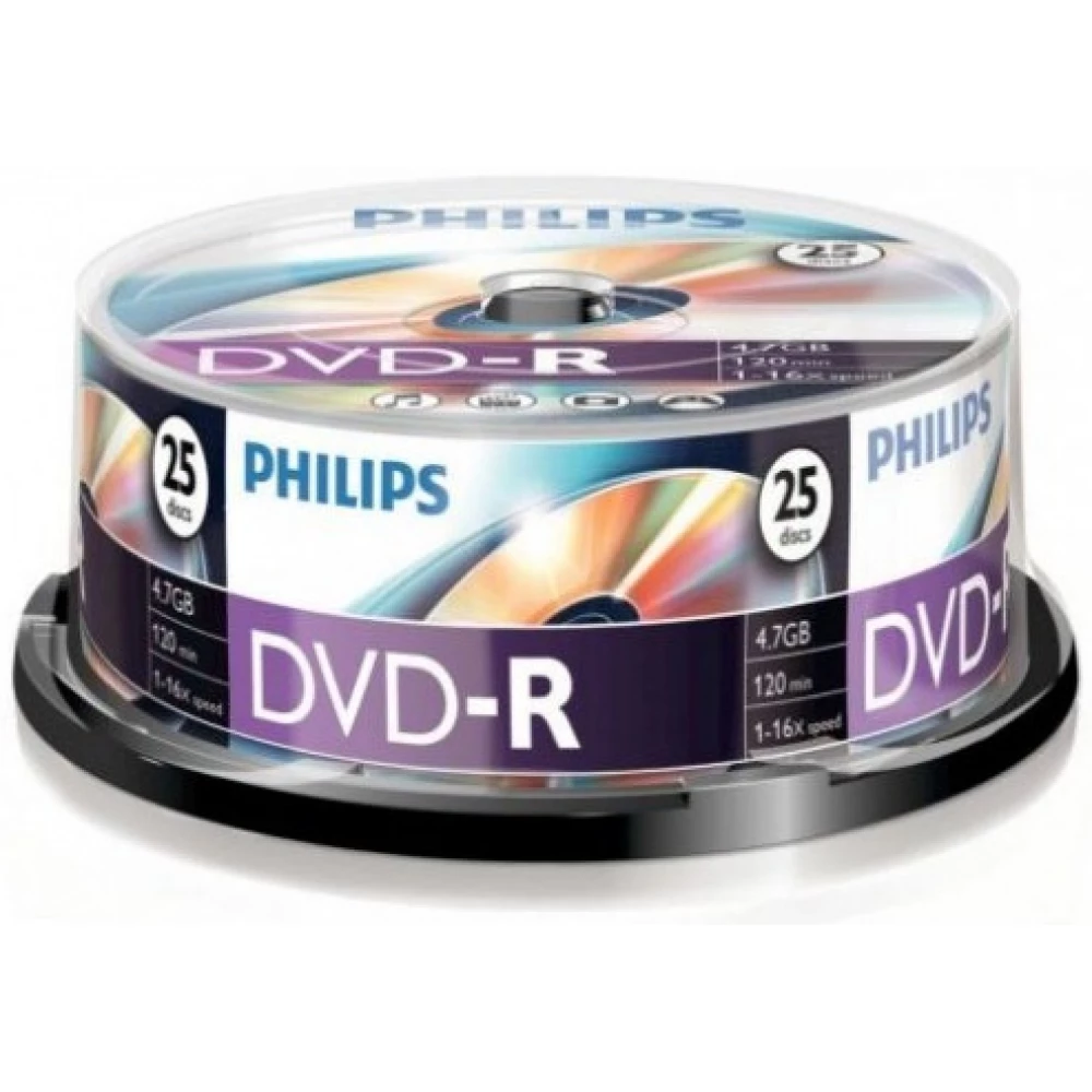 PHILIPS DVD-R 16x 25db hengeres