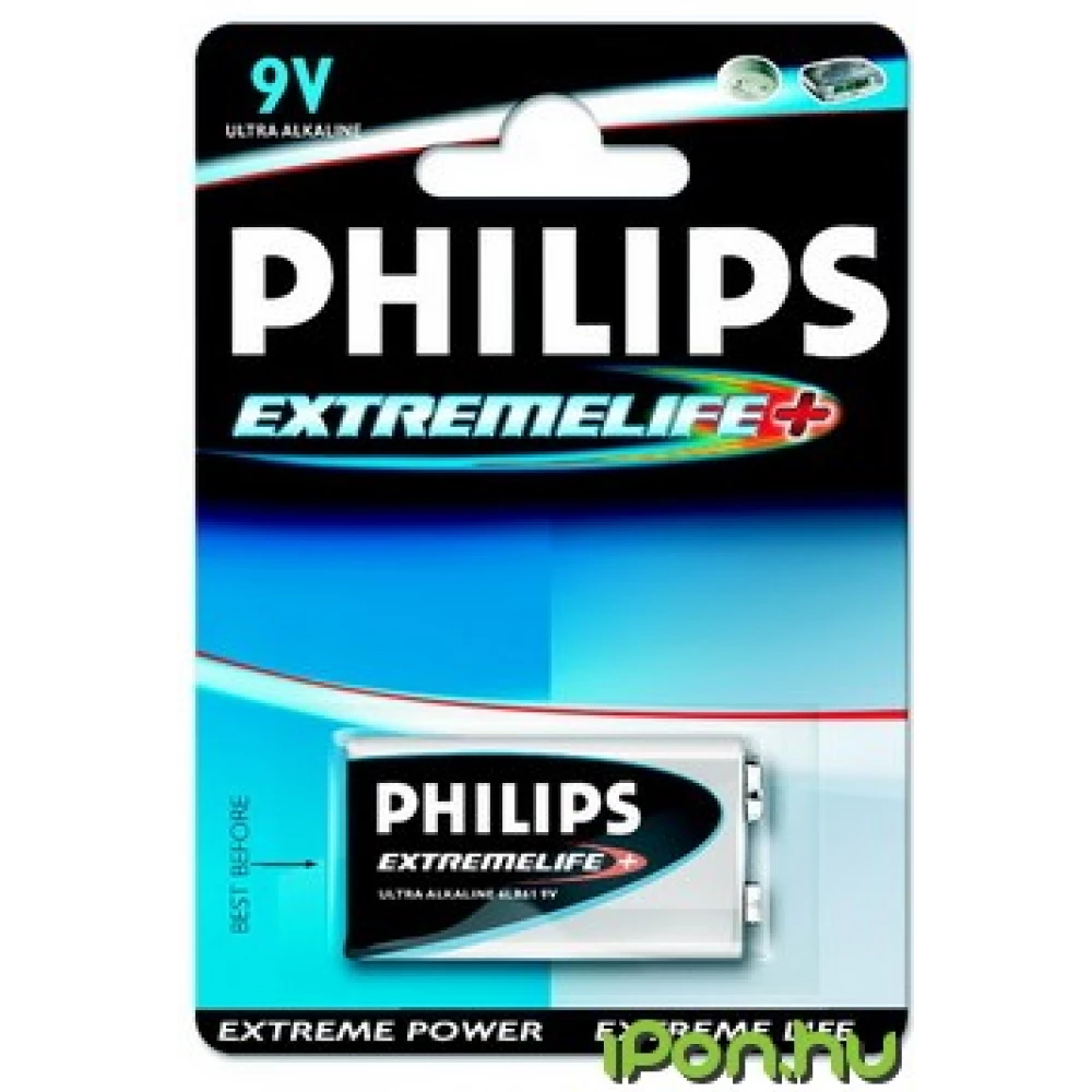 PHILIPS ExtremeLife 9 voltos elem (E) 1db