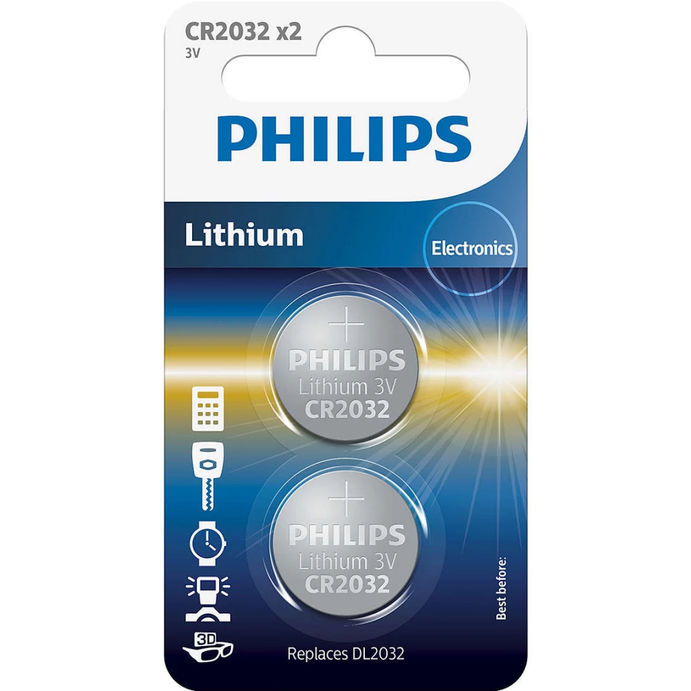 PHILIPS Minicells CR2032 Lithium gombelem (CR) 3V 2db